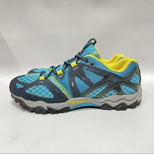 Merrell Grassbow Mesh Blue Trail Shoes J24372 Women's Size 8.5